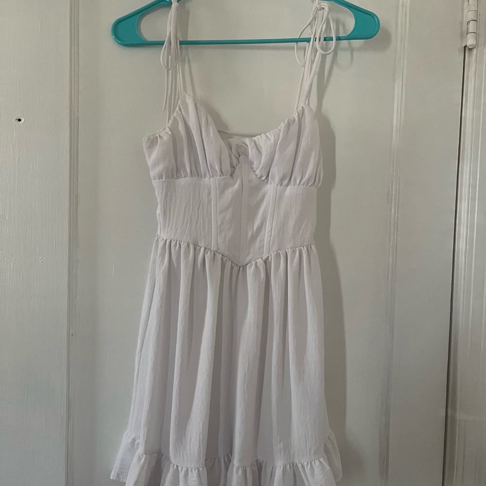 White Sundress with Adjustable Straps